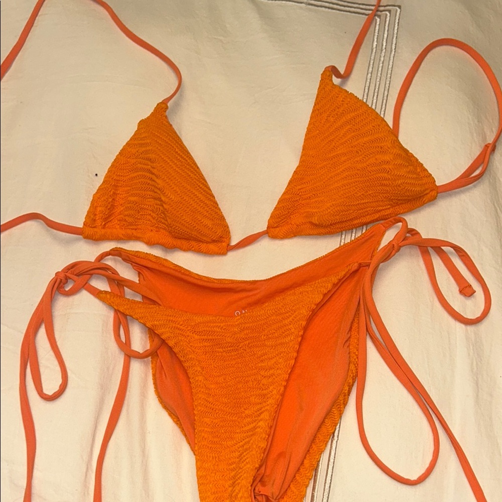 Vibrant Orange Bikini Set - OneOne swimwear